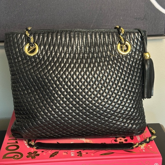 Bally Lambskin Quilted Leather Crossbody Bag Vintage - Picture 3 of 12